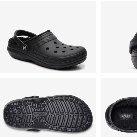 CROCS Other - Crocs Classic Lined Black Clog Size Men's 11 New w/ Tags